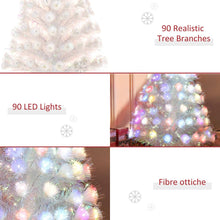 Load image into Gallery viewer, 3FT Pre-Lit Artificial Christmas Tree w/ Fibre Optic LED Lights Xmas White
