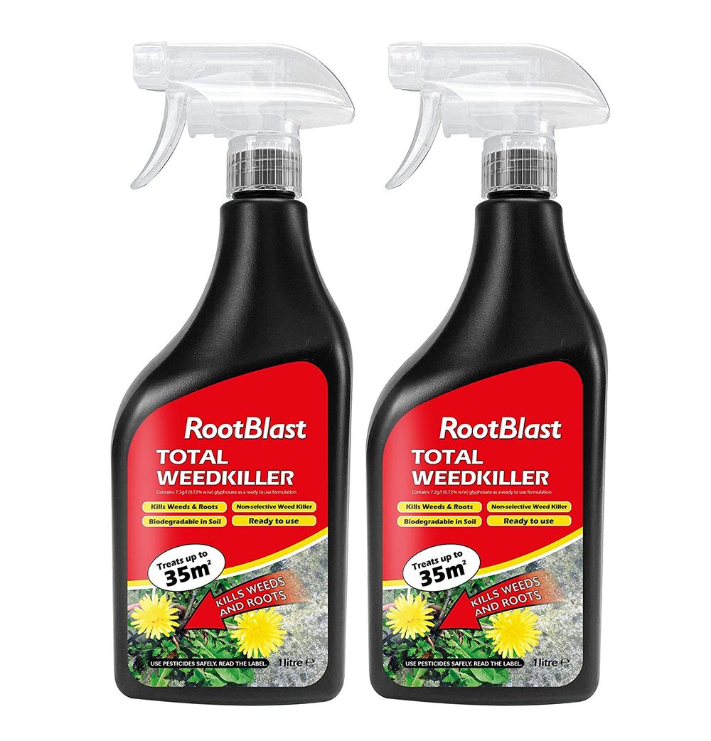 Rootblast - Total Weedkiller - 2 x 1L Ready To Use Kills Weeds & Root