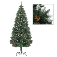Load image into Gallery viewer, Artificial Christmas Tree with Pine Cones Green &amp; Green &amp; White 150 cm to 210 cm
