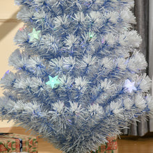 Load image into Gallery viewer, Artificial Fibre Christmas Tree Seasonal Deco 21 LED Easy Store 5FT White Blue
