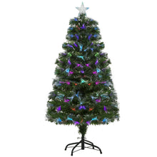 Load image into Gallery viewer, 4FT Multicoloured Artificial Christmas Tree Fibre Optic Lights Star Holder
